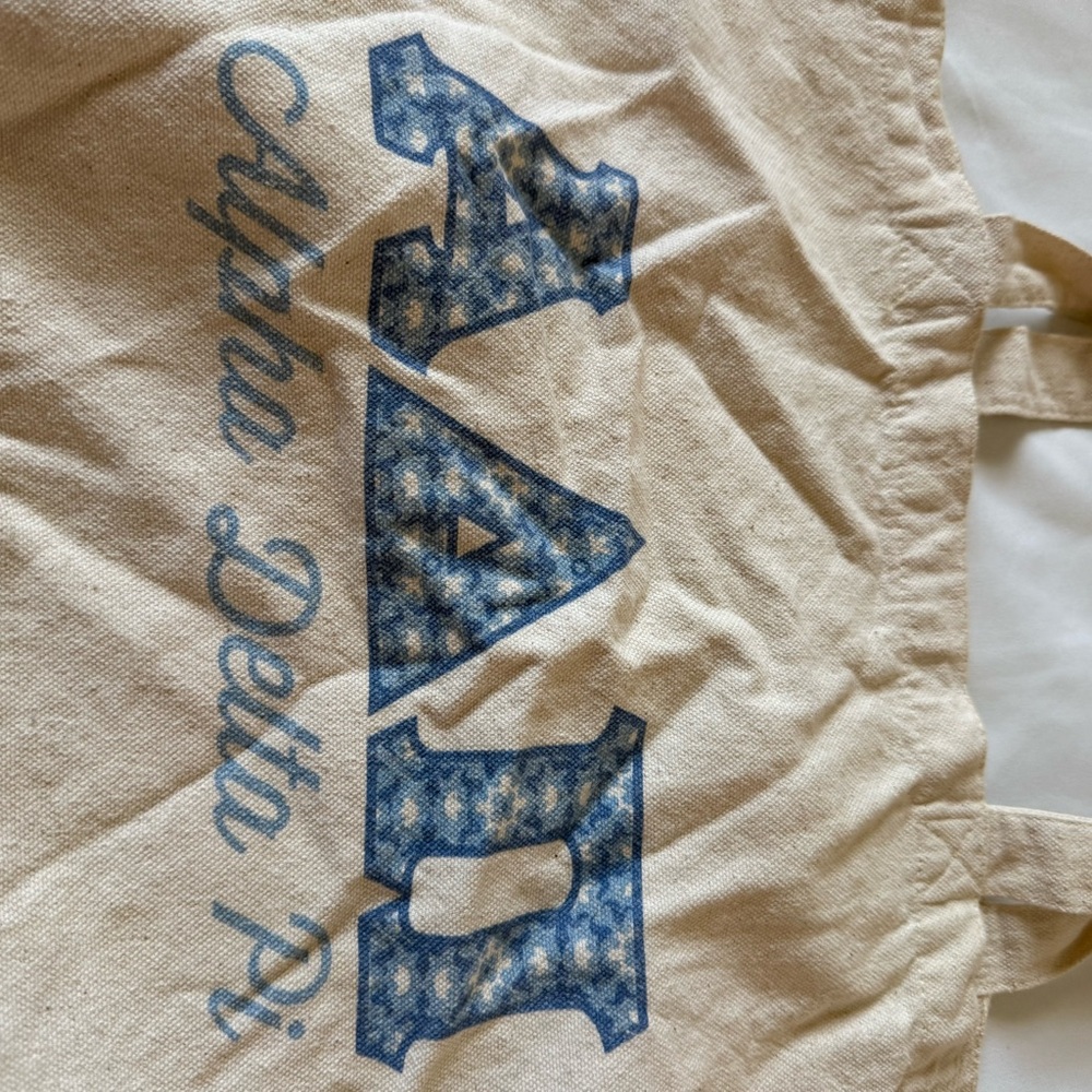 Alpha Delta Pi Canvas Tote Bag - Picture 2 of 4